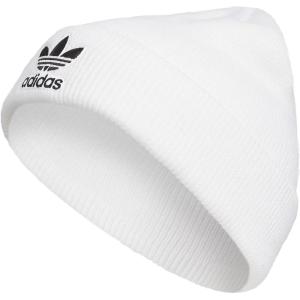 imageadidas Originals Mens Trefoil BeanieOlder ModelWhiteBlack 23