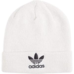 imageadidas Originals Mens Trefoil BeanieOlder ModelWhiteorbit GreyBlack