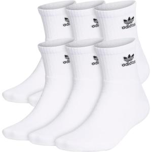 imageadidas Originals Originals Trefoil Quarter Sock 6PackWhite