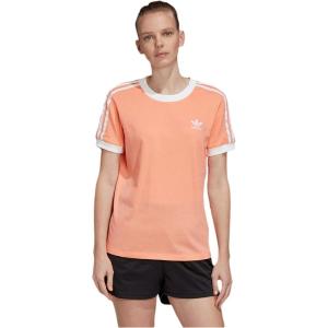 imageadidas Originals Womens 3Stripes TeeChalk CoralWhite