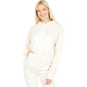 imageadidas Originals Womens Adidas Adicolor Trefoil HoodieWonder White
