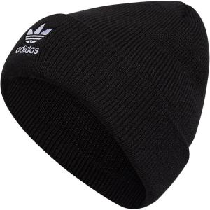imageadidas Originals Womens Trefoil BeanieBlackWhite 2