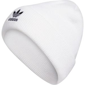 imageadidas Originals Womens Trefoil BeanieWhiteBlack 2