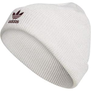 imageadidas Originals Womens Trefoil BeanieWhiteorbit GreyVictory Crimson Purple