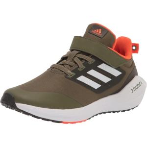 imageadidas UnisexChild EQ21 Running ShoeFocus OliveWhiteShadow Olive Elastic