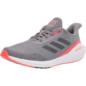 imageadidas UnisexChild EQ21 Running ShoeGreySolid GreySolar Red