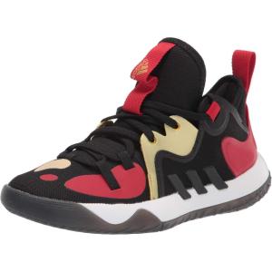 imageadidas UnisexChild Harden Stepback 2 Basketball ShoesCore BlackGold MetallicScarlet