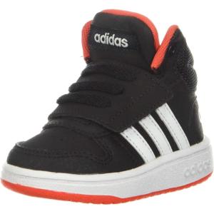 imageadidas UnisexChild Hoops Mid 20 Basketball ShoesBlackWhiteRed