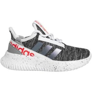 imageadidas UnisexChild Kaptir 20 Little Big Kid Running ShoesWhiteBlackVivid Red