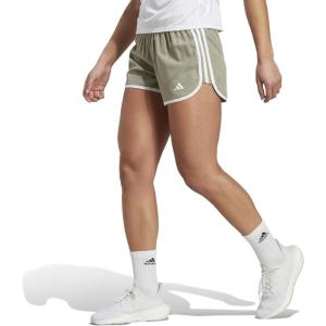 imageadidas Womens Marathon 20 ShortsSilver PebbleWhite
