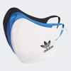 imageAdidas Originals Standard Face Covers 3PackMulticolorBlackWhiteBluebird
