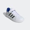 imageadidas Kids Grand Court 20 SneakersFtwr WhiteGreen OxideTeam Royal Blue Elastic