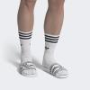 imageadidas Mens Adilette Slide SandalCloud WhiteChalk WhiteCore Black