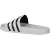 imageadidas Mens Adilette Slide SandalWhite White Black 1 White