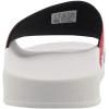 imageadidas Mens Adilette Slide SandalWhiteRedBluewhite