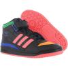 imageadidas Mens Forum Mid SneakerCore BlackCore BlackBold Bluemulticolored