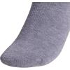 imageadidas Originals KidsBoysGirls Trefoil Cushioned Quarter Socks 6PairHeather GreyBlackWhite