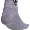 imageadidas Originals KidsBoysGirls Trefoil Cushioned Quarter Socks 6PairHeather GreyBlackWhite
