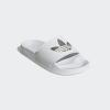 imageadidas Originals Mens Adilette Lite SlideWhiteWhiteMatte Silver