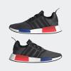 imageadidas Originals Mens NMDr1 SneakerBlackSemi Lucid BlueGlory Red