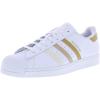 imageadidas Originals Mens Superstar Classic Low Top Sneaker ShoeWhiteGolden BeigeMagic Beige