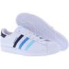 imageadidas Originals Mens Superstar Classic Low Top Sneaker ShoeWhiteInkBliss Blue