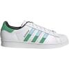 imageadidas Originals Mens Superstar Classic Low Top Sneaker ShoeWhiteSemi Screaming GreenBlue Dawn
