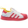 imageadidas Originals Mens Superstar Classic Low Top Sneaker ShoeWhiteVivid RedYellow