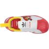 imageadidas Originals Mens Superstar Classic Low Top Sneaker ShoeWhiteVivid RedYellow