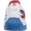 imageadidas Originals Mens Superstar Classic Low Top Sneaker ShoeWhiteWhiteVivid Red