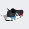 imageadidas Originals UnisexChild NMDr1s SneakerBlackSilver MetallicSolar Red