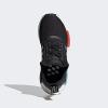 imageadidas Originals UnisexChild NMDr1s SneakerBlackSilver MetallicSolar Red
