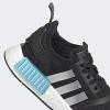 imageadidas Originals UnisexChild NMDr1s SneakerBlackSilver MetallicSolar Red