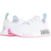 imageadidas Originals UnisexChild NMDr1s SneakerWhiteWhiteScreaming Pink