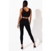 imageadidas Originals Womens 3Stripes LeggingsBlackBlackWhite