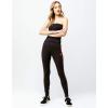 imageadidas Originals Womens 3Stripes LeggingsBlackCraft Orange