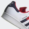 imageadidas UnisexBaby Superstar SneakerWhiteBetter ScarletNight Indigo
