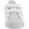imageadidas UnisexBaby Superstar SneakerWhiteWhiteBlack Cross Strap