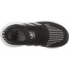 imageadidas UnisexChild Swift Running ShoeCore BlackMetallic SilverWhite