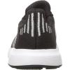 imageadidas UnisexChild Swift Running ShoeCore BlackMetallic SilverWhite