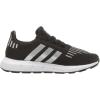 imageadidas UnisexChild Swift Running ShoeCore BlackSilver MetallicWhite