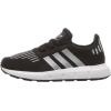 imageadidas UnisexChild Swift Running ShoeCore BlackSilver MetallicWhite