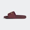 imageadidas Womens Adilette SlideShadow RedSandy Beige MetallicShadow Red