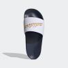 imageadidas Womens Adilette SlideWhiteGold MetallicShadow Navy