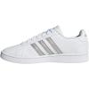 imageadidas Womens Grand Court SneakerWhitePlatinum MetallicWhite