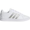 imageadidas Womens Grand Court SneakerWhitePlatinum MetallicWhite