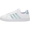 imageadidas Womens Grand Court SneakerWhiteVision MetallicHalo Blue