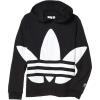 imageadidas Originals Kids Big Trefoil HoodieBlackWhite
