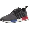 imageadidas Originals Mens NMDr1 SneakerBlackSemi Lucid BlueGlory Red