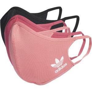 imageAdidas Originals Standard Face Covers 3PackBlack  Rose Tone  Bold Pink
